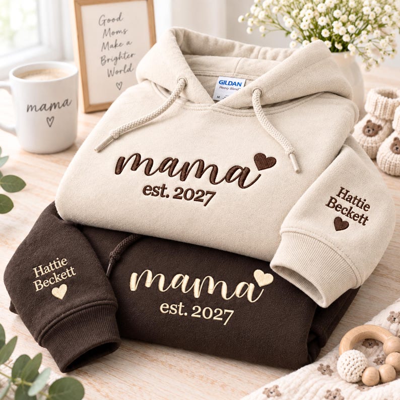 Personalized Mama Family Hoodie