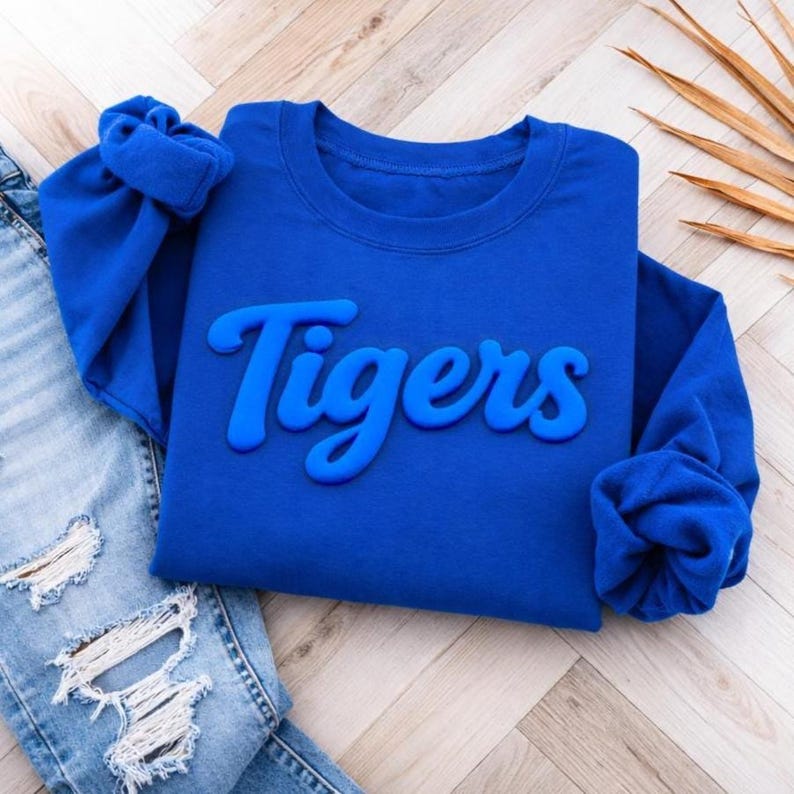 Custom 3D Puff Tone-on-Tone Sweatshirt