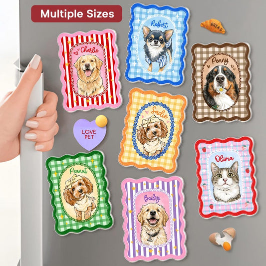 Personalized Pet Portrait Acrylic Fridge Magnet