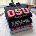 Custom Gingham Appliqué Quarter-Zip Fleece Pullover