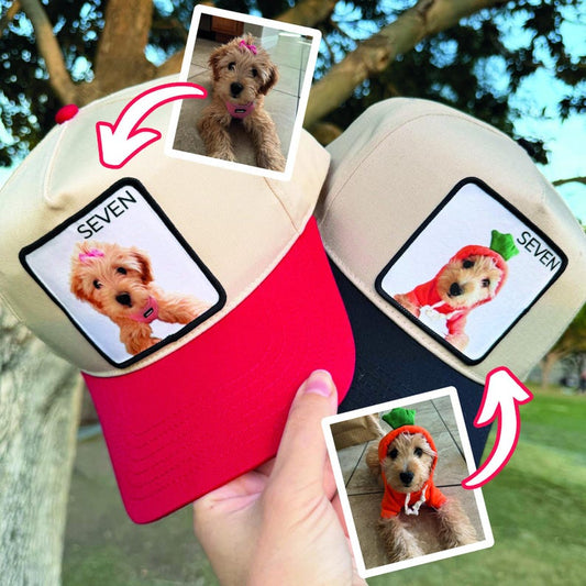 Custom Photo Pet Trucker Hat – Personalized Dog Name Patch Cap For Pet Lovers
