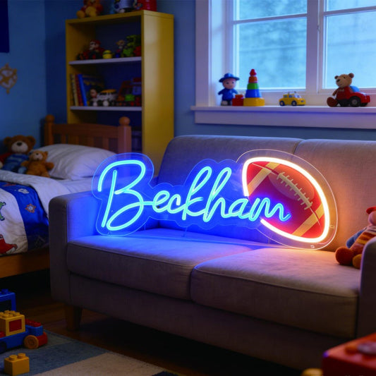 Custom Football Name LED Neon Sign