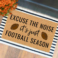 Excuse The Noise Football Season Doormat