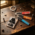 Personalized Star Wars Acrylic Keychain, Custom Lightsaber Name Dad Gift