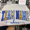 Custom Pattern Appliqué Varsity Embroidered Sweatshirt
