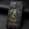 Custom 3D Embossed Dog Portrait Phone Case