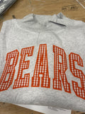 Custom Gingham Letter Game Day Pullover