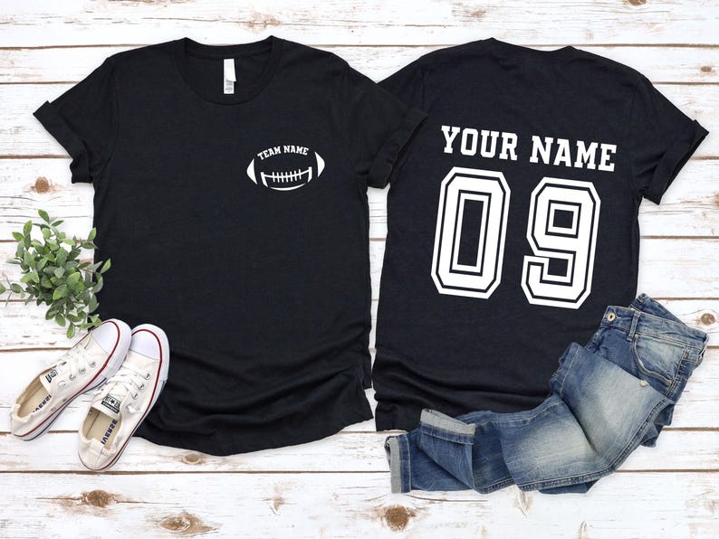Custom Football Name and Number Shirt