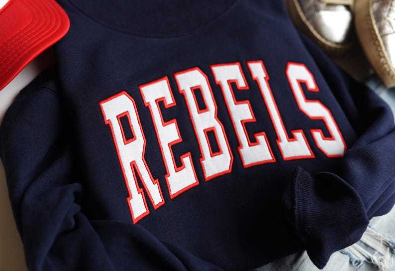 Custom Varsity Letter Mock Neck Sweatshirt