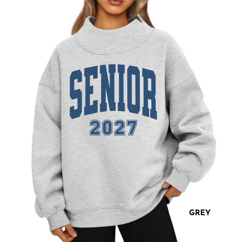 Custom Varsity Mock Neck Oversized Sweatshirt