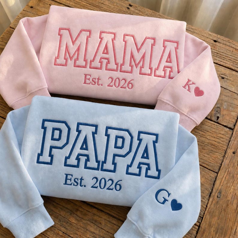 Personalized Mom Dad Sweatshirt