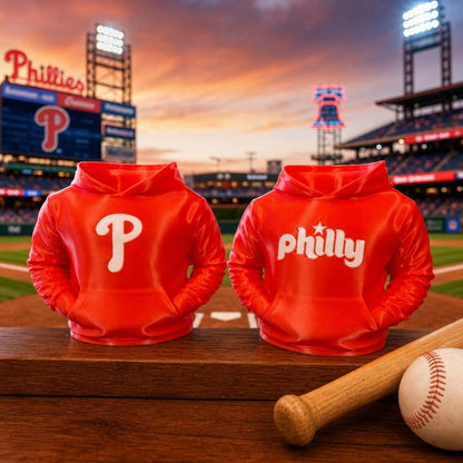 Phillies Mini Hoodie Pen Cup, Philly Baseball Desk Accessory