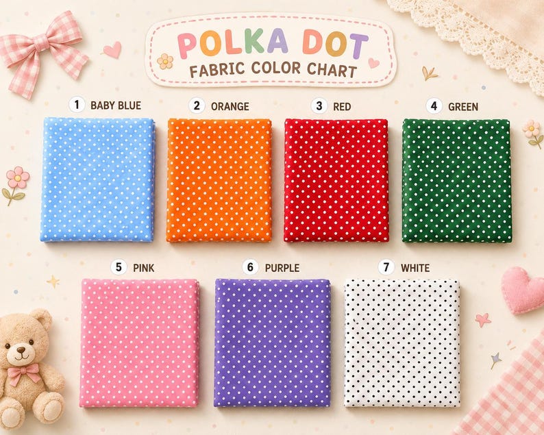 Custom Polka Dot Appliqué Mock Neck