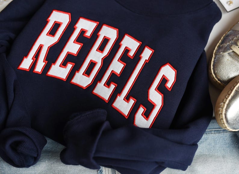 Custom Varsity Letter Mock Neck Sweatshirt