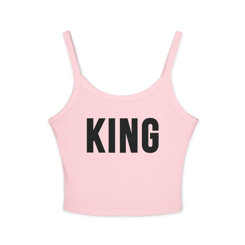 Personalized Block Letter Ribbed Crop Tank