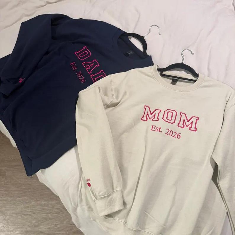 Personalized Mom Dad Sweatshirt