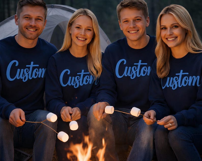 Custom Puff Print Varsity Sweatshirt