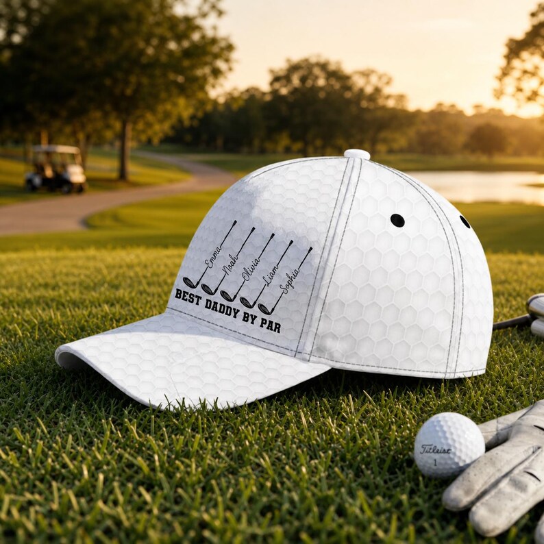 Personalized "Best Dad By Par" Golf Cap
