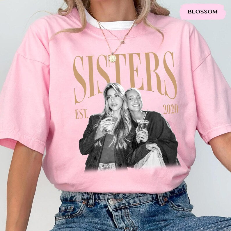 Custom Sisters Vintage Photo Shirt
