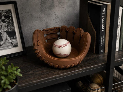 Custom Engraved Baseball Glove Catchall Tray For Men