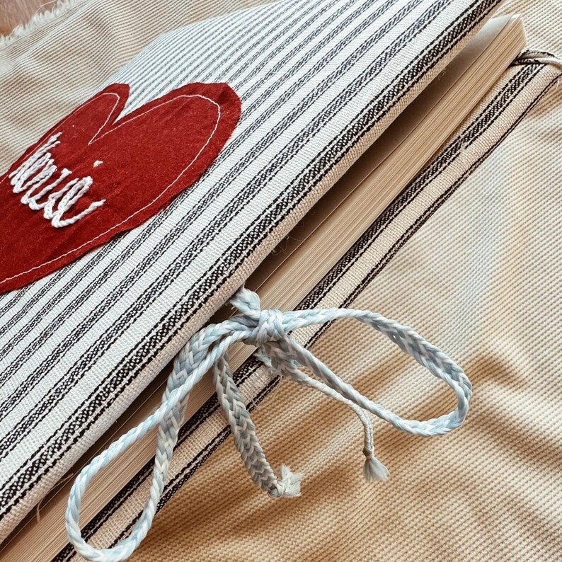 Custom Embroidered Heart Keepsake Photo Album