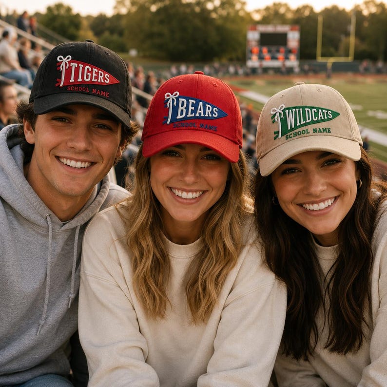 Custom Game Day Vintage Pennant Dad Hat