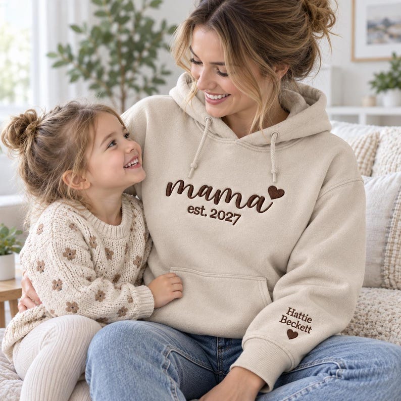 Personalized Mama Family Hoodie