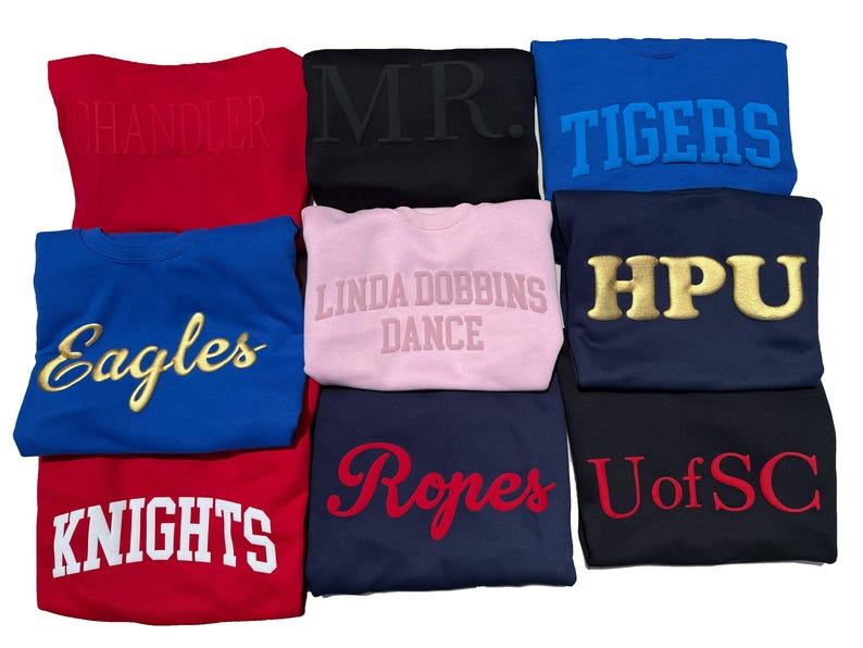 Custom 3D Puff Tone-on-Tone Sweatshirt