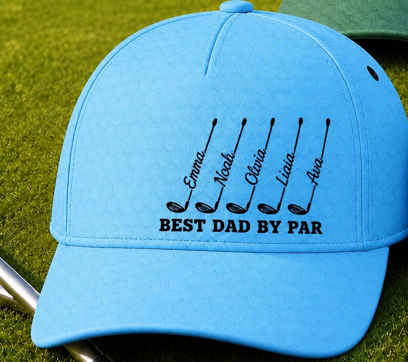 Personalized "Best Dad By Par" Golf Cap