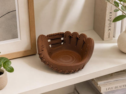 Custom Engraved Baseball Glove Catchall Tray For Men