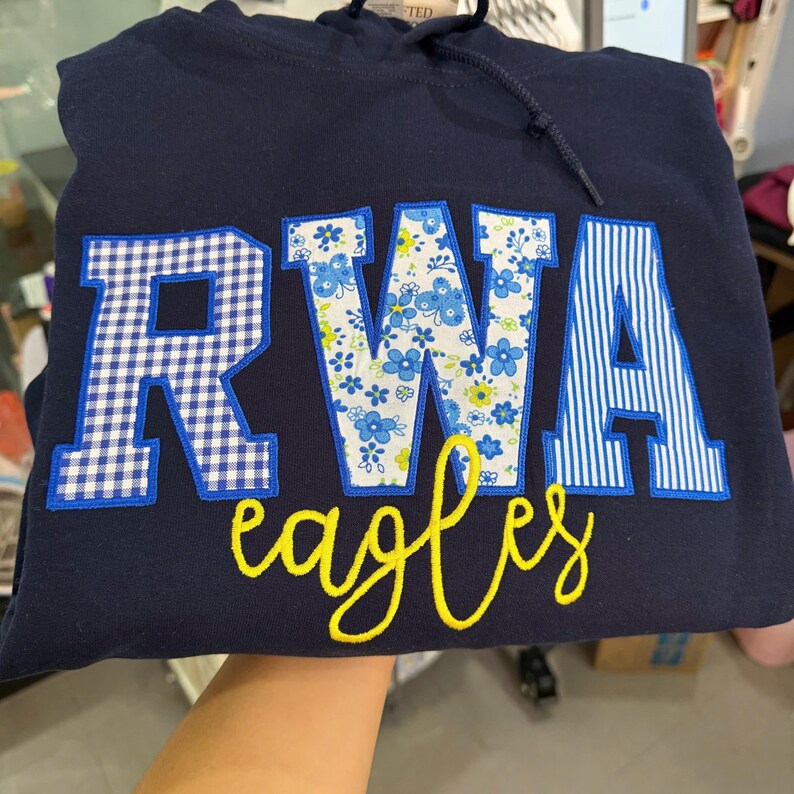 Personalized Patchwork Spirit Game Day Sweatshirt