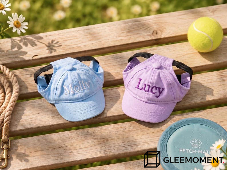 Personalized Custom Name Ponytail Dog Baseball Cap