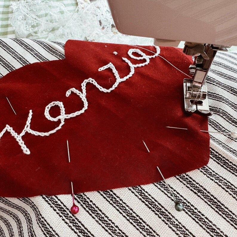 Custom Embroidered Heart Keepsake Photo Album