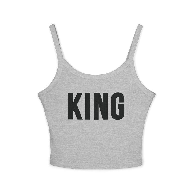 Personalized Block Letter Ribbed Crop Tank