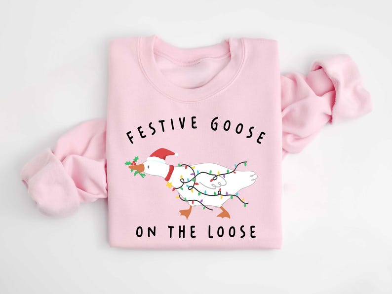 Festive Goose On The Loose Sweatshirt