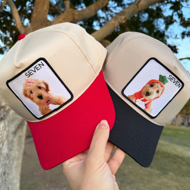 Custom Photo Pet Trucker Hat – Personalized Dog Name Patch Cap For Pet Lovers