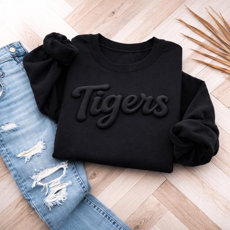 Custom 3D Puff Tone-on-Tone Sweatshirt