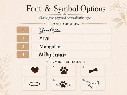 Custom Pet Embroidery Framed Art Personalized Name Pet Memorial Wooden Frame