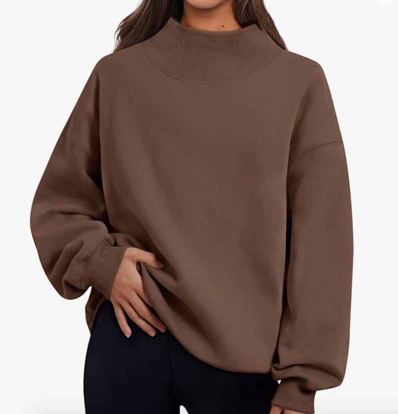 Custom Varsity Letter Mock Neck Sweatshirt
