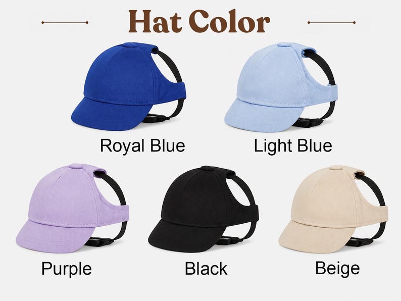 Personalized Custom Name Ponytail Dog Baseball Cap