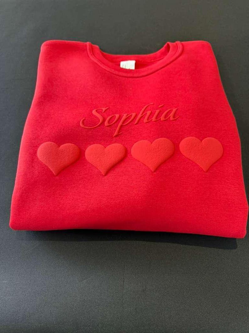 Custom Puff Print Varsity Sweatshirt