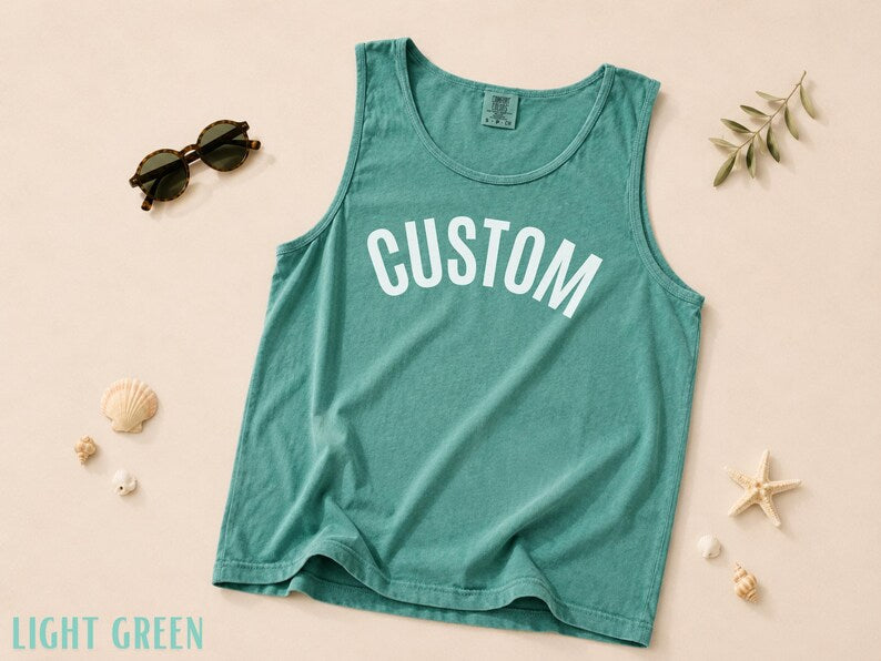 Custom Arched Graphic Sleeveless Muscle Tank
