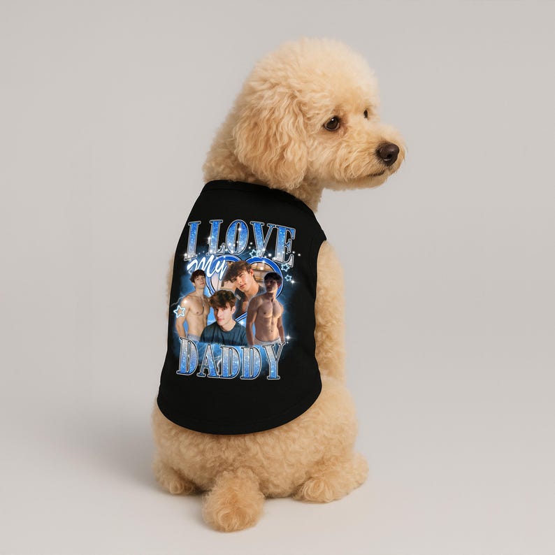 Personalized I Love My Mommy Custom Photo Pet T-Shirt