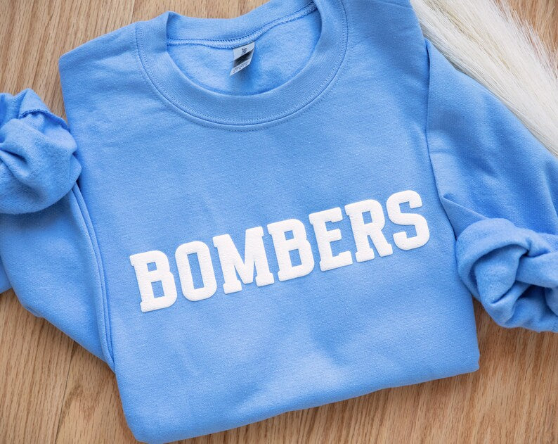 Custom 3D Puff Embossed Crewneck Sweatshirt