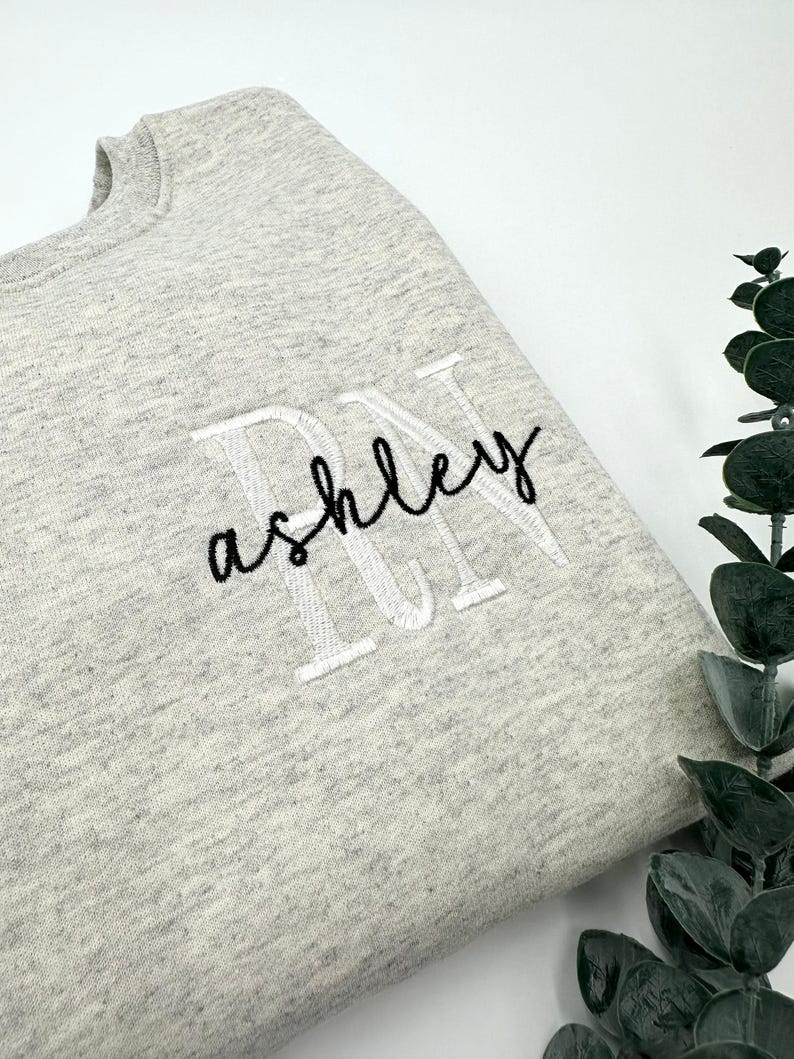 Custom Embroidered Nurse Title Sweatshirt
