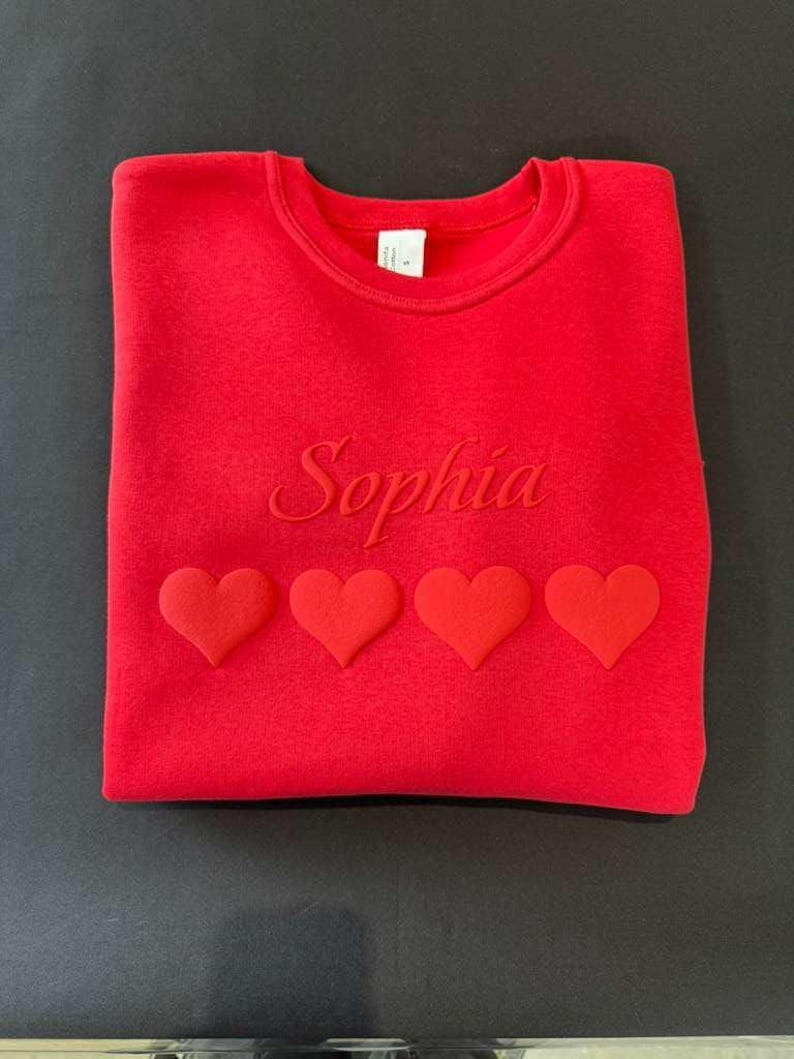 Custom Puff Print Varsity Sweatshirt