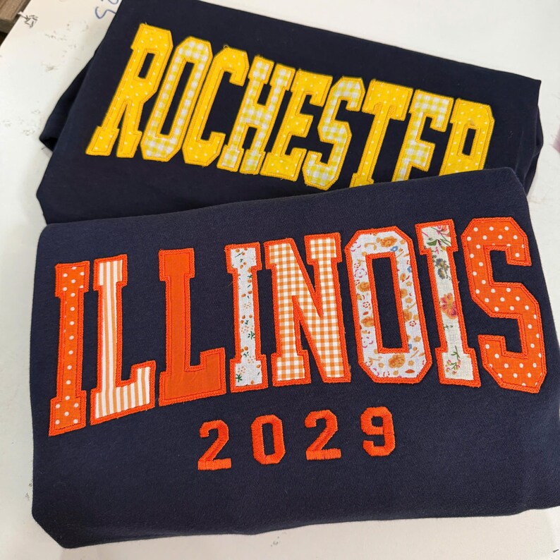 Personalized Patchwork Spirit Game Day Sweatshirt