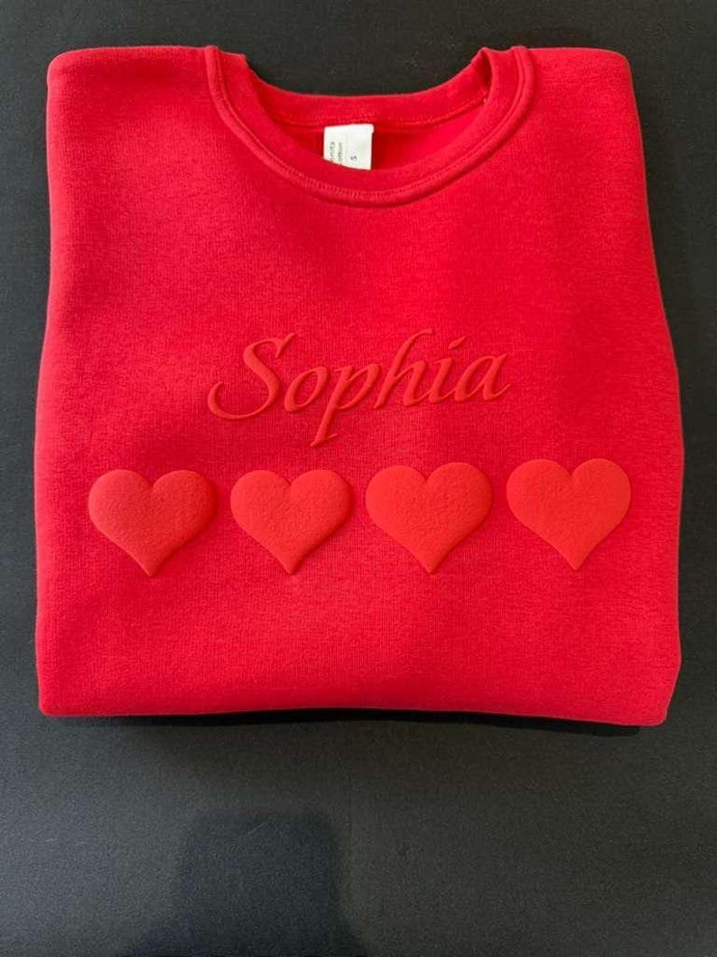 Custom Puff Print Varsity Sweatshirt