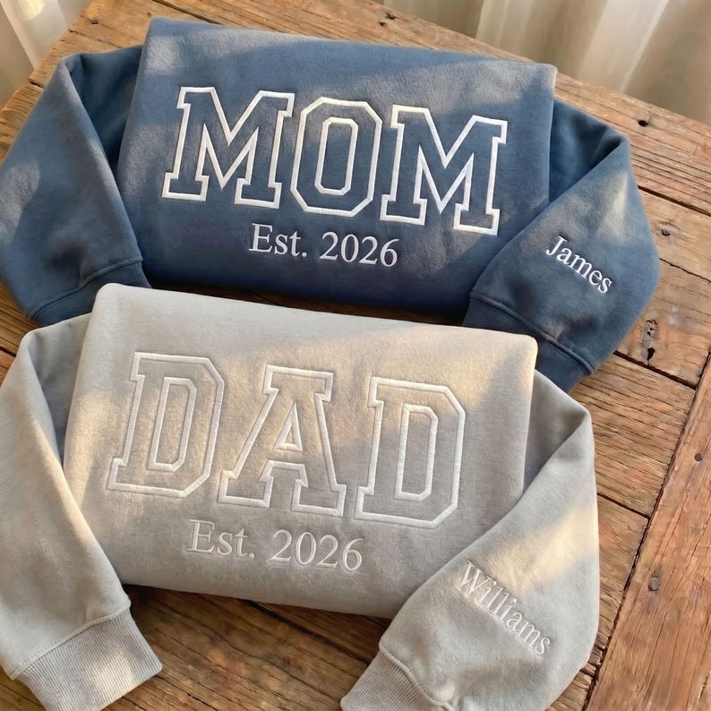 Personalized Mom Dad Sweatshirt