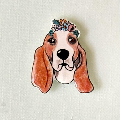 Custom Pet Portrait Magnetic Needle Minder, Personalized Dog Cat Photo Magnetic Needle Keeper